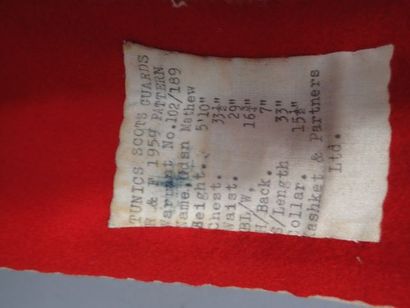 Tunique Red Coat des Scott Guards en drap...