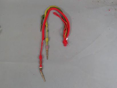 3 fourragères : Légion d’honneur, Croix de...