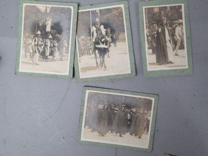Carton d’équipement militaire divers : bidon,...