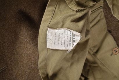 US- Manteau Overcoat en laine moutarde, contrat...