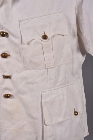 Veste saharienne blanche vers 1950 d'adjudant...