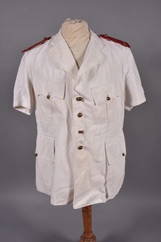 Veste saharienne blanche vers 1950 d'adjudant...