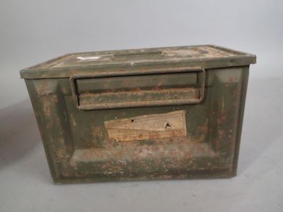 2 Caisses à munitions pour mitrailleuse de...