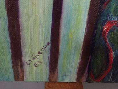C. CREPEAUX (XXeme), ensemble d'huiles sur...