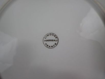 HARREAU Limoges. Partie de service de table...