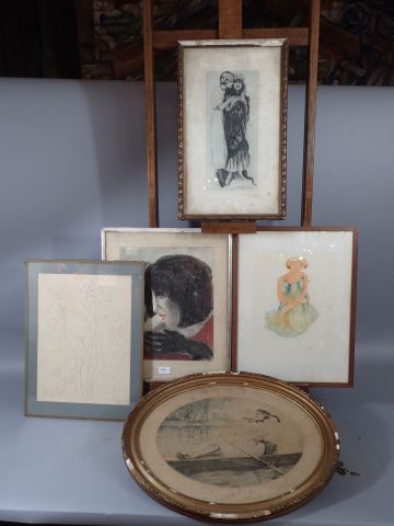 FEMINA. Ensemble de 5 œuvres composé de:...