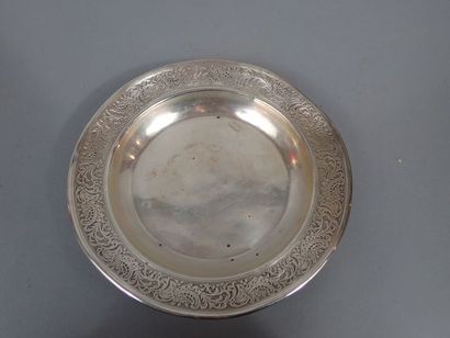 Dessous de bouteille en argent, l’aile à...
