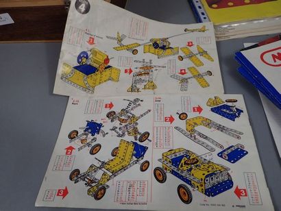 MECCANO. Ensemble de deux coffrets de fabrication...