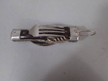 Partie de ménagère en métal argenté modèle...