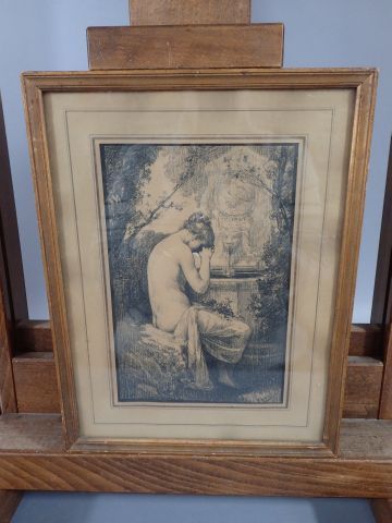 Ensemble de deux dessins comprenant: 
- AUSSANDON...