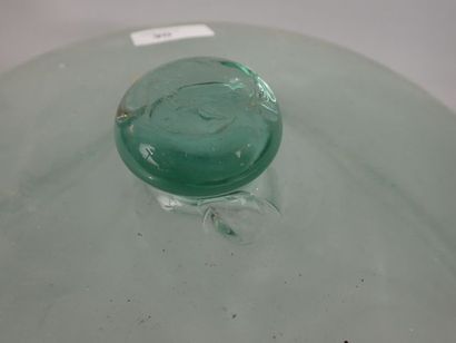 Grande cloche en verre soufflé Diam : 47...