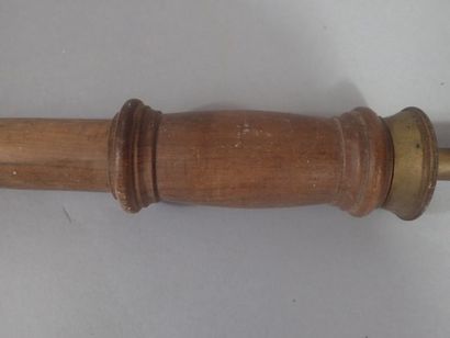 Pied pour miroir aux alouettes en bois avec...