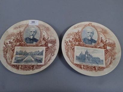 Ensemble de 11 assiettes à dessert en porcelaine...
