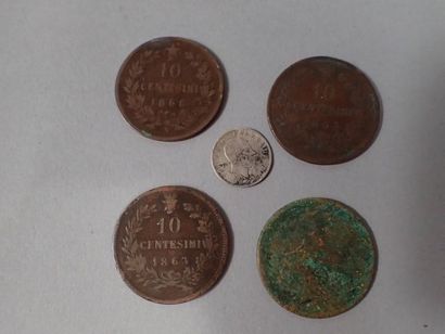 ITALIE. Ensemble de pièces comprenant :
-...