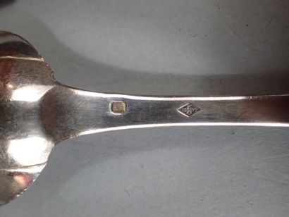 * Couvert de baptême en argent modèle uniplat....