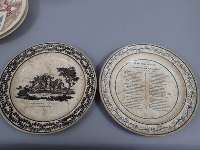 Ensemble de 11 assiettes à dessert en porcelaine...