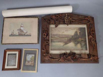 Ensemble de tableaux comprenant:
- Ecole...