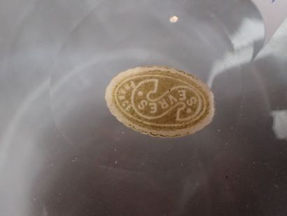 SEVRES France, ensemble de vase et de coupelles...