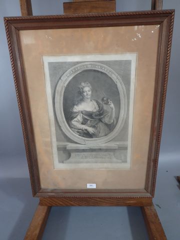 Lot de trois gravures: 
- D'après Pietro...