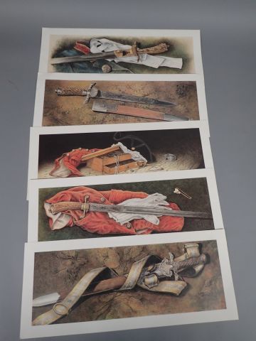 Ensemble de 20 gravures, impressions, chromolithographie...