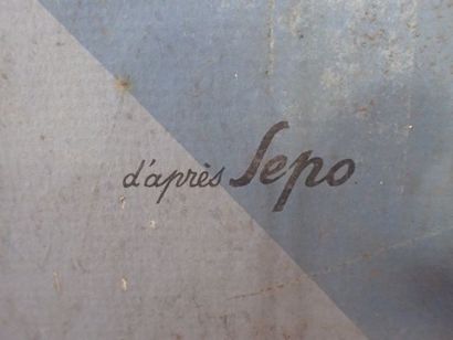 SEPO (1895-1983) d'après. Projet d'affiche...