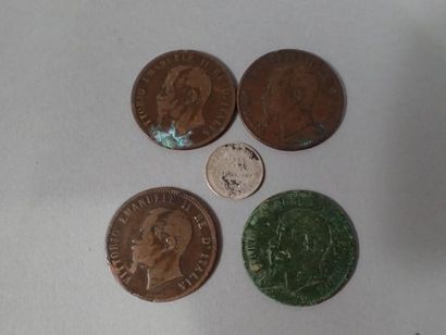 ITALIE. Ensemble de pièces comprenant :
-...