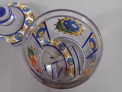 SEVRES, garniture de toilette en cristal...