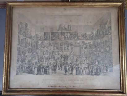 Lot de trois gravures: 
- D'après Pietro...