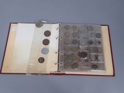 Classeur numismatique comprenant des pièces...