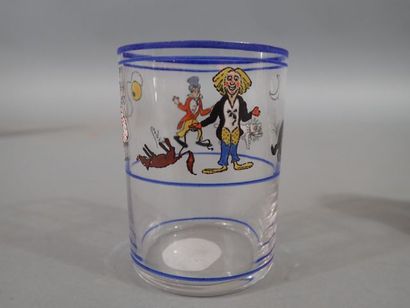 SEVRES, ensemble en cristal à décors du cirque...