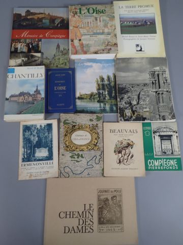 Lot de 13 ouvrages sur l'Oise et l'Aisne...