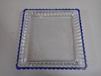 SEVRES, plateau à liqueurs en cristal à décors...