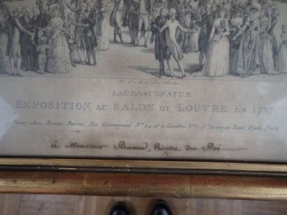 Lot de trois gravures: 
- D'après Pietro...