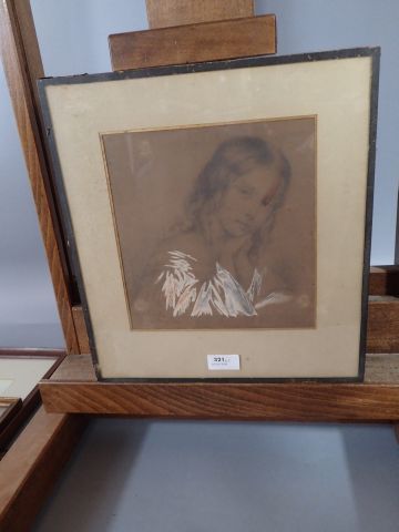 Ensemble de deux dessins comprenant: 
- AUSSANDON...