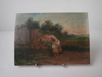 *ECOLE FRANCAISE DU XXème siècle, La paysanne...