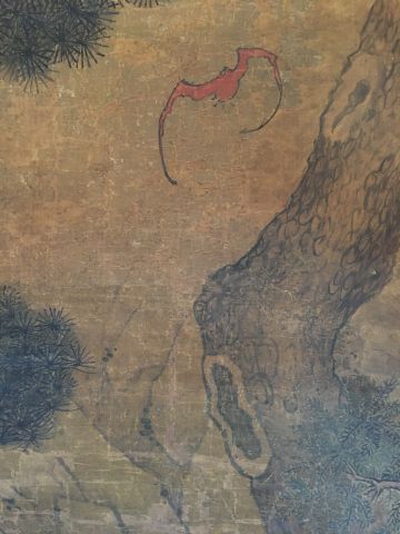 *Peinture à l’encre et couleurs sur soie,...