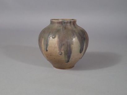 Charles GREBER (1853-1935)Vase en grés à...