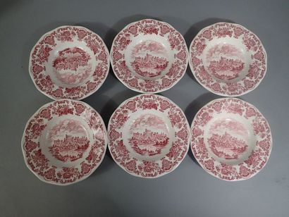 ENOCH WEDGWOOD. Partie de service de table...