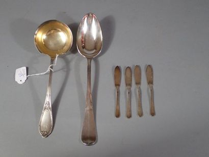 Cuillère à ragout Christofle métal argenté...