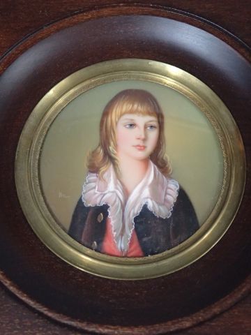 * Miniature encadrée figurant Le Dauphin...