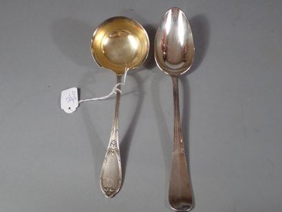 Cuillère à ragout Christofle métal argenté...