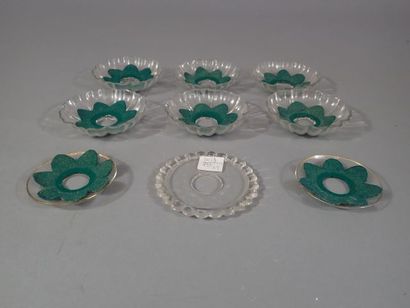 Lot de bobèches en verre