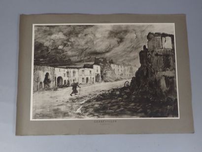 Ensemble de 26 estampes provenant de 