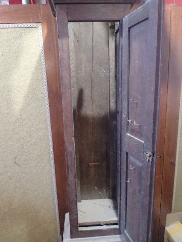 Caisse d'horloge de parquet en chêne. (Dim:...