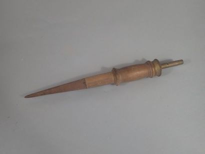 Pied pour miroir aux alouettes en bois avec...