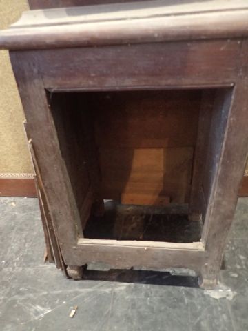 Caisse d'horloge de parquet en chêne. (Dim:...