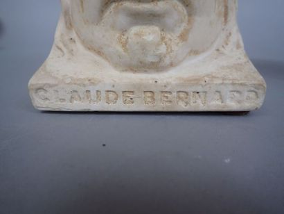 Paire de serre livres en plâtre représentant...