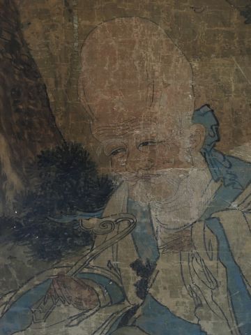 *Peinture à l’encre et couleurs sur soie,...