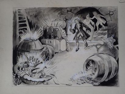 Ecole du Xxème siècle, ensemble de 21 dessins...