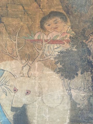 *Peinture à l’encre et couleurs sur soie,...